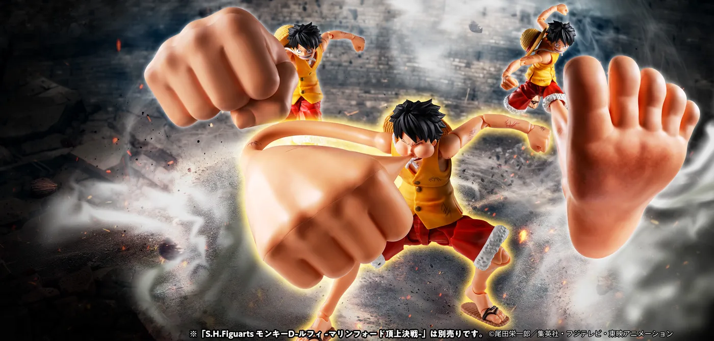 S.H.Figuarts モンキー・D・ルフィ -マリンフォード頂上決戦- “ギア3” オプションパーツセット