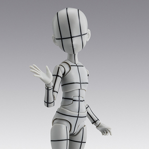 S.H.Figuarts ボディちゃん -杉森建- Edition-ワイヤーフレーム-(Gray Color Ver.)